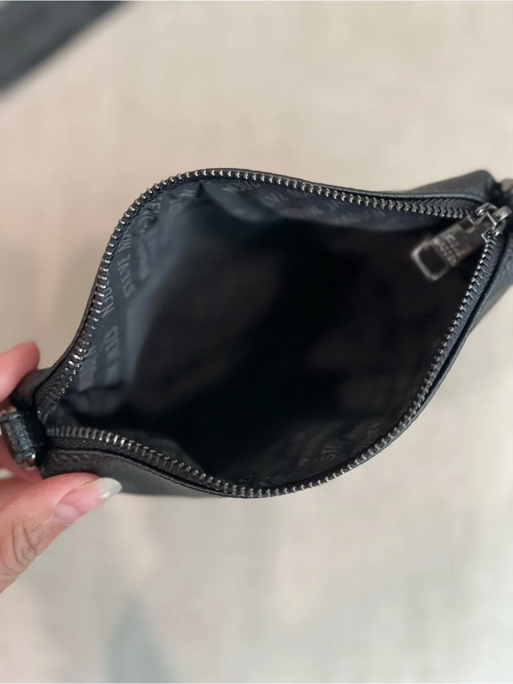 Steve Madden Black Crossbody Bag with Removable Pouch